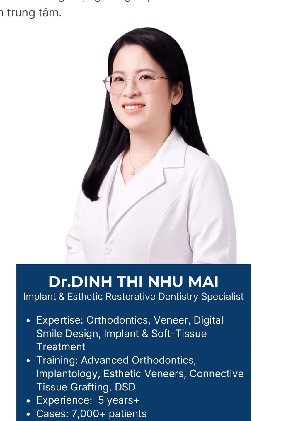 Hồ sơ BS Mai